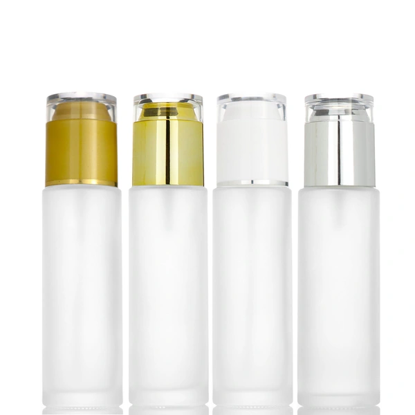 cosmetic pump glass lotion bottle skin care packing