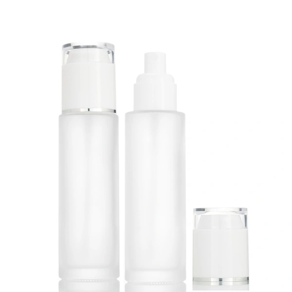 cosmetic pump glass lotion bottle skin care packing