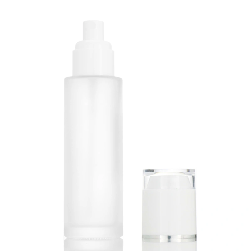 cosmetic pump glass lotion bottle skin care packing