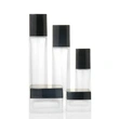 Frosted Glass Cosmetic Container Foundation Toner Bottle Cream Jar 