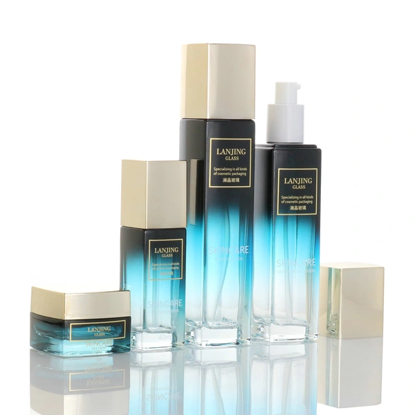  skincare packing frosted glass spray bottle for skincare pump bottle