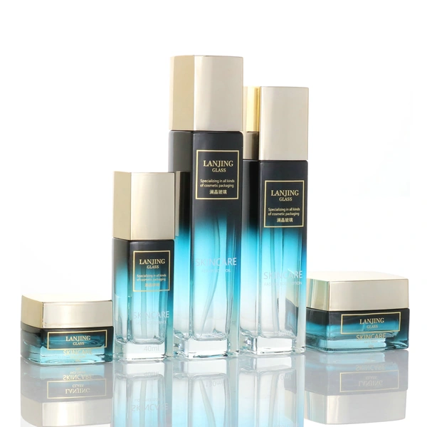  skincare packing frosted glass spray bottle for skincare pump bottle