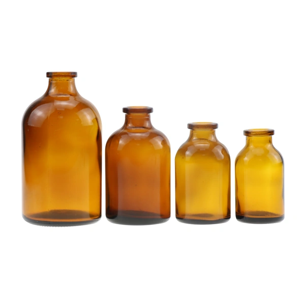 50ml Glass Tube Serum Clear Amber Bottles Vial for Medical or Cosmetic