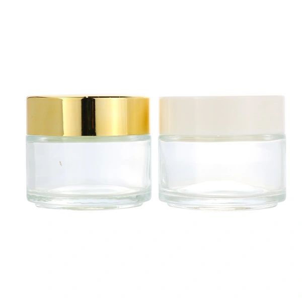 cosmetic packing skincare glass face cream jar