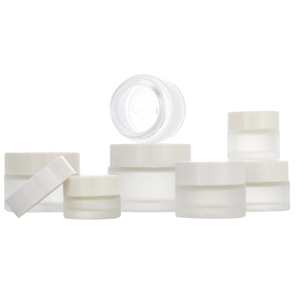 matte cosmetic packing skincare glass face cream jar