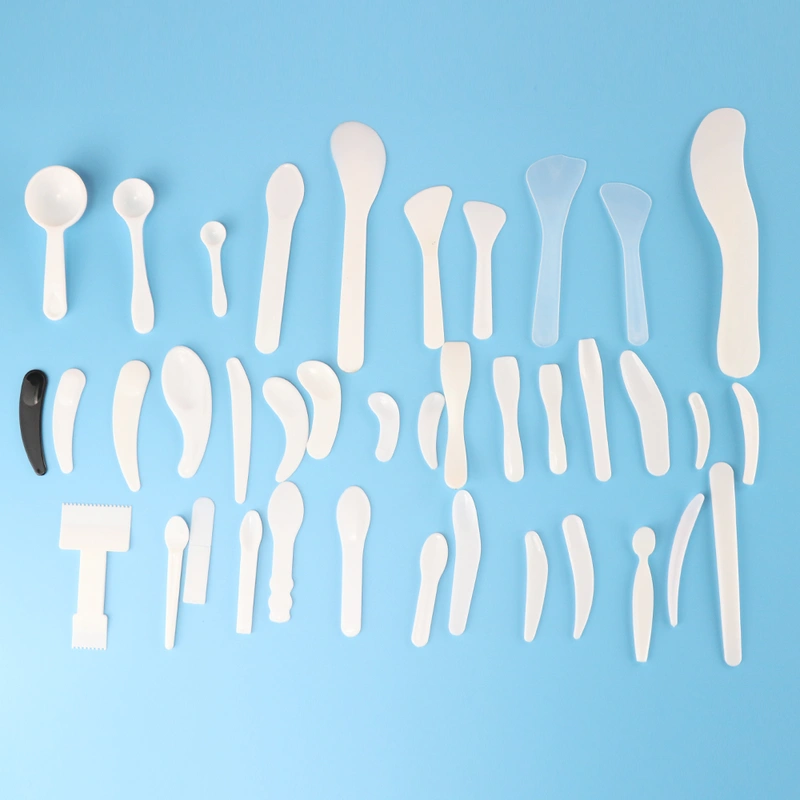 Skin Care Plastic Face Cream Mixing Spoon  Spatulas fro Cream jar