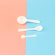 30g Glass Jar Plastic Face Cream Mixing Spoon  Spatulas 