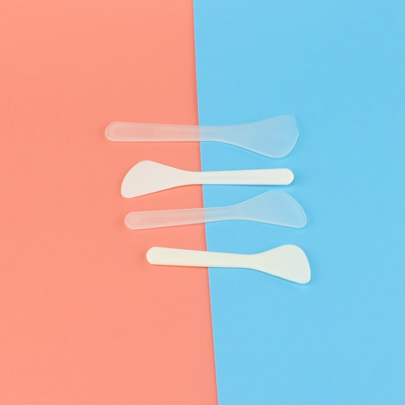 120g Glass Jar Plastic Face Cream Mixing Spoon  Spatulas 