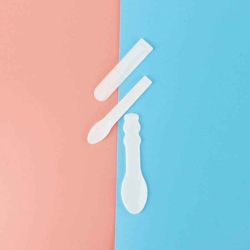 150g Glass Jar Plastic Face Cream Mixing Spoon  Spatulas 