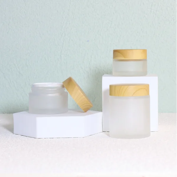 cosmetic mask jar facial cream containers with white black silver lid