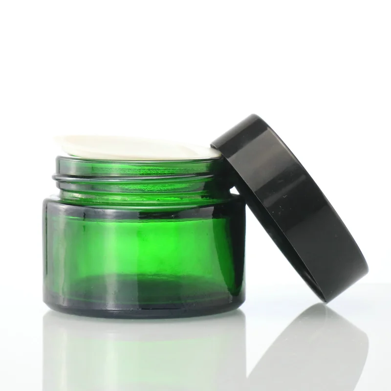 clear frost cream jar bath salt mask container with silver lid