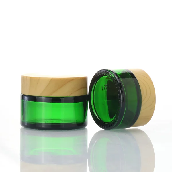 clear frost cream jar bath salt mask container with silver lid