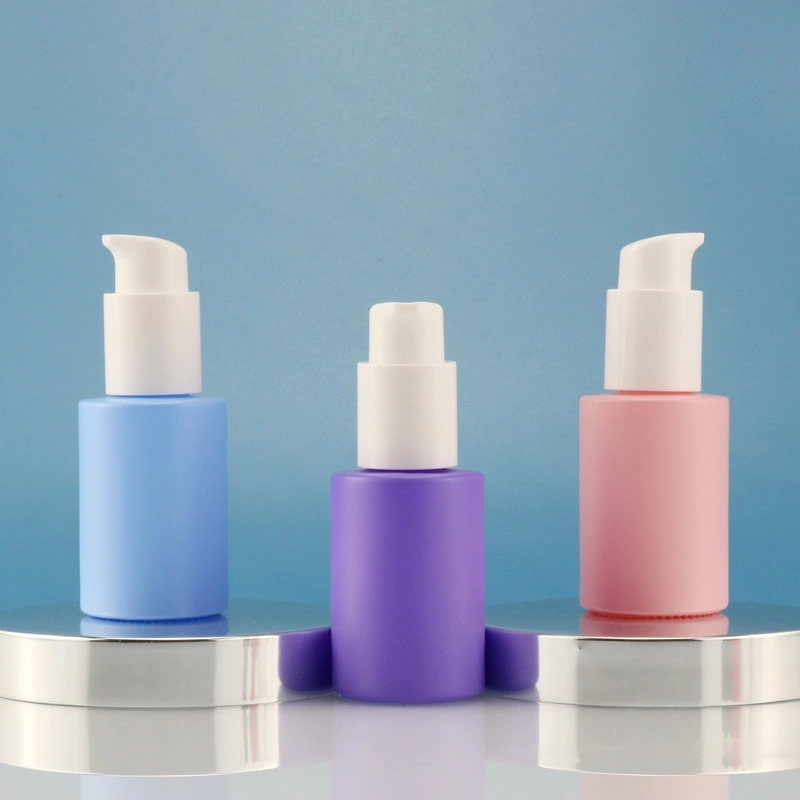 30ml pink bottle for lotion toner ,1oz glass bottle for face/eye cream