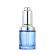 Luxury 30ml glass skincare serum push button dropper bottle