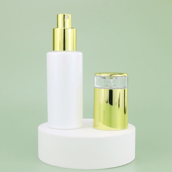 1oz colorful serum pump glass bottle for cosmetic bottle