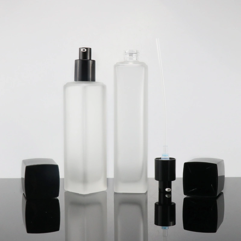 serum pump glass bottle for cosmetic bottle