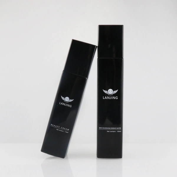 serum pump glass bottle for cosmetic bottle