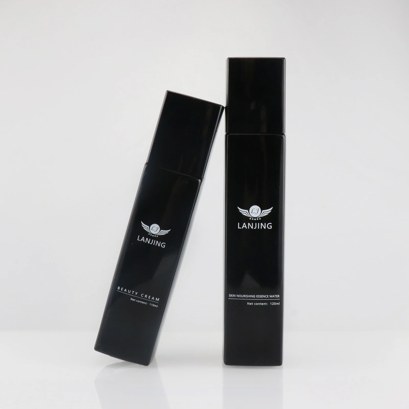 serum pump glass bottle for cosmetic bottle