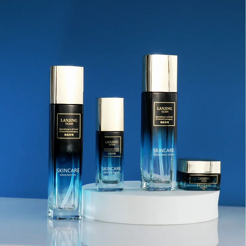 Luxury Glass Spray Lotion Containers 