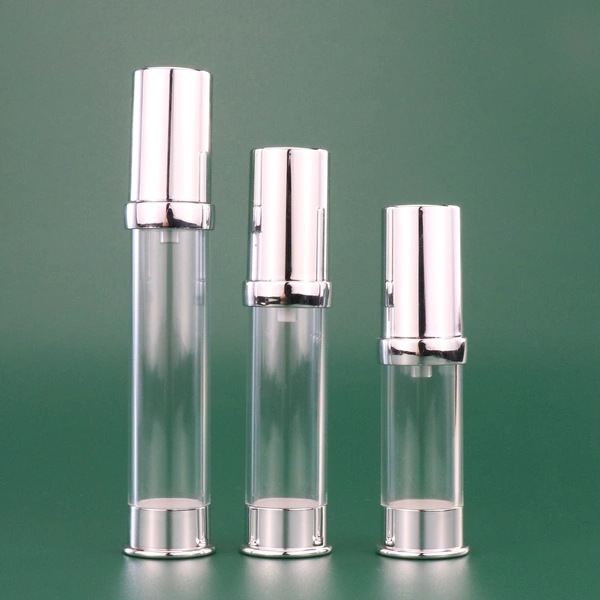 luxury cosmetic packaging custom rose gold airless pump spray bottle