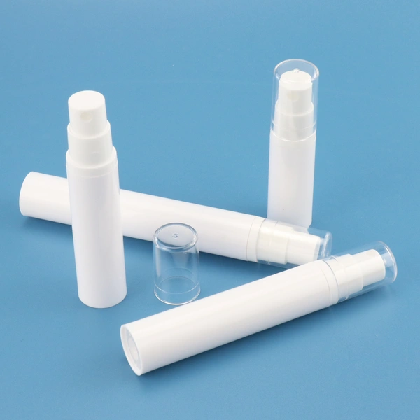 white skincare facial care airless pump spray bottle
