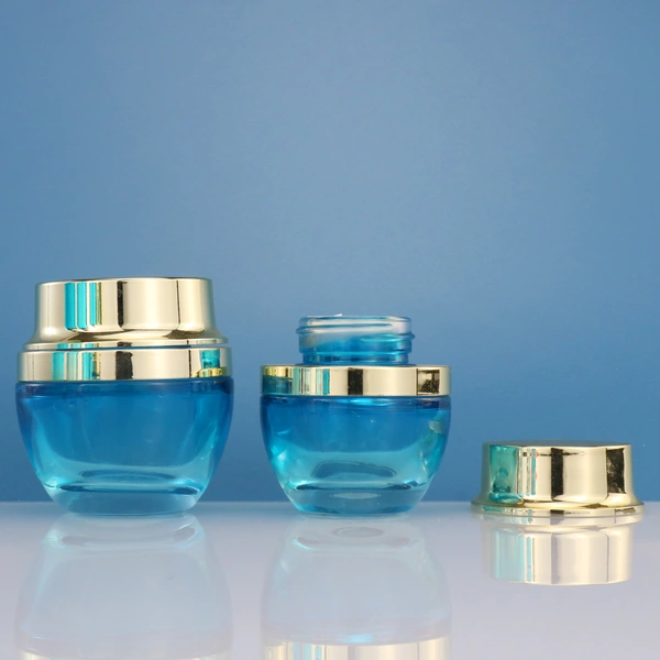 black skincare cosmetic glass bottle set with pump lotion cap