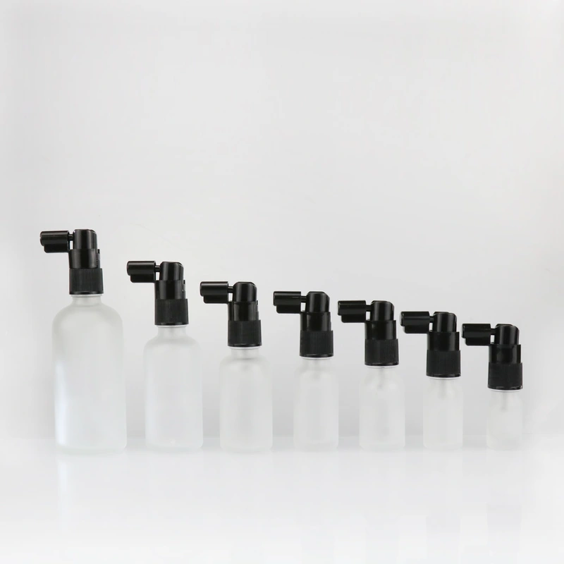 Brown Round Empty Essential Oil Amber Glass Dropper Bottle