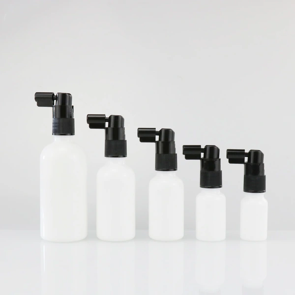 Glass Medical Oral Throat Spray Bottle with Long Nozzle