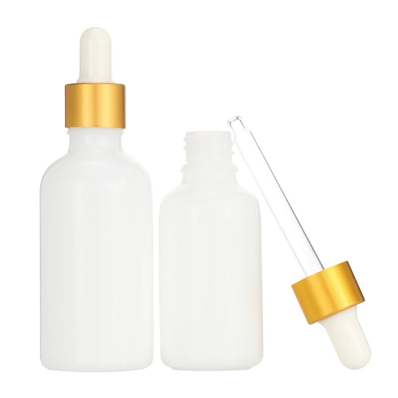 glass oil bottle 20ml 1oz 50ml With black child safe cap