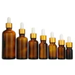 glass oil bottle 20ml 1oz 50ml With black child safe cap