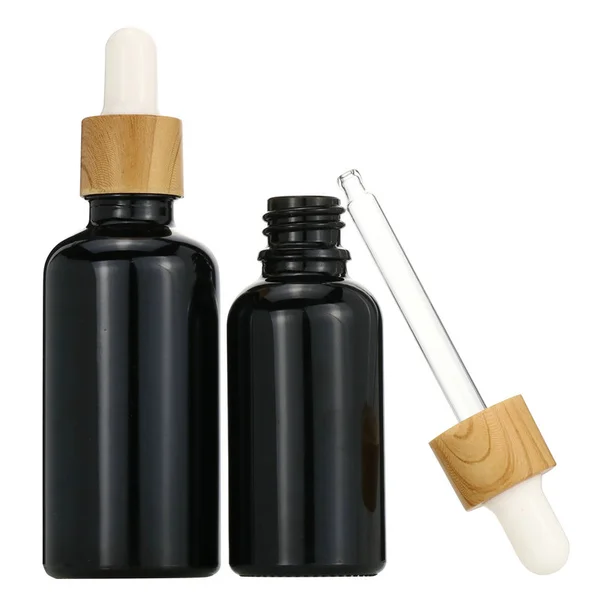 amber color essential oil glass bottles with Euro dropper cap