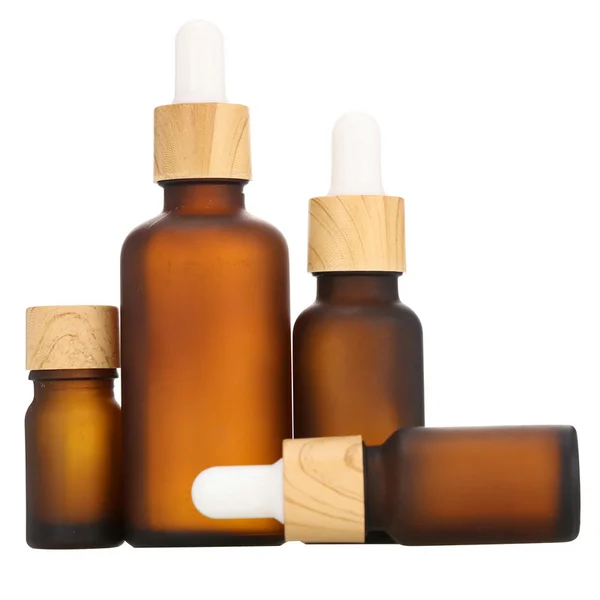 amber color essential oil glass bottles with Euro dropper cap