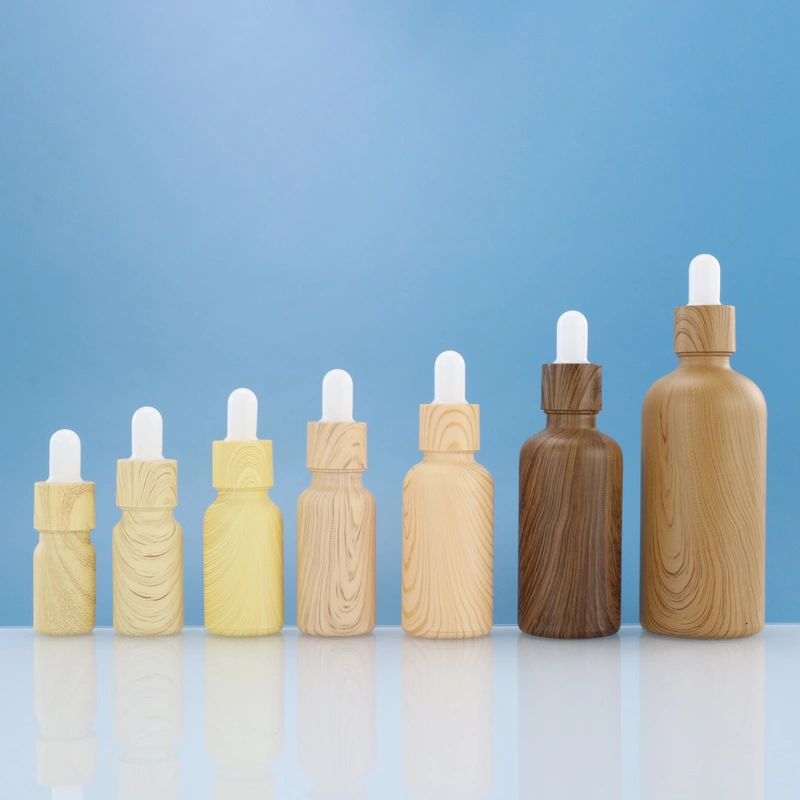 Cosmetic Serum Dropper Essential Oil Bottle with Gold Ring