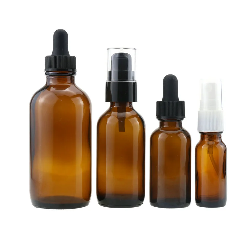 Free Sample Glass Essential Oil Bottle for Cosmetic With Dropper Cap