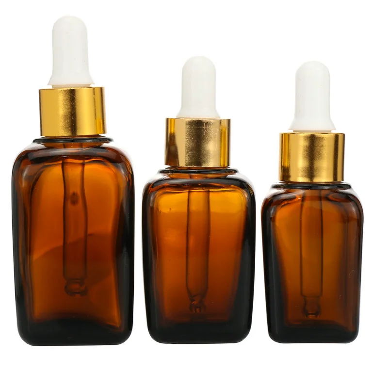 20ml 30ml 50ml Small Gold Bottle Cosmetics Glass Bottle