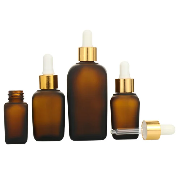 Electroplated Gold square Essential Oil Bottle 20ml 30ml 50ml