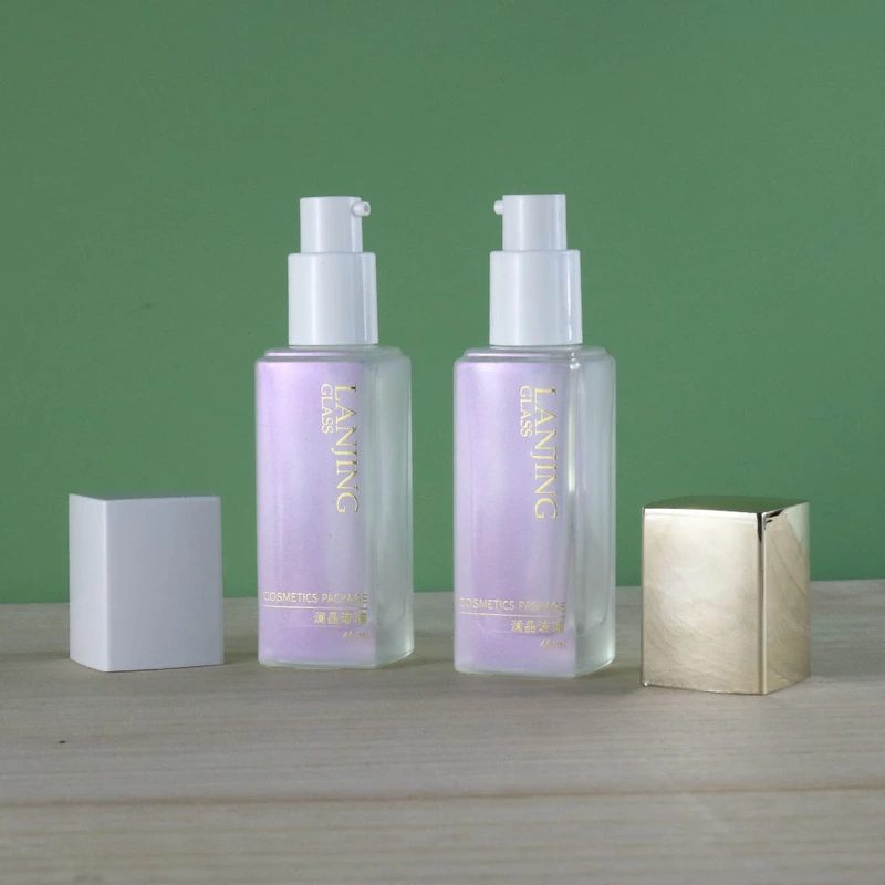 Classic Design cosmetic packaging set skin care glass bottle 