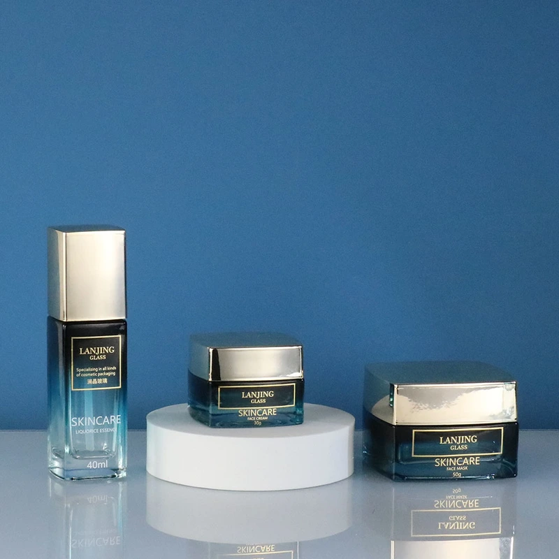 Skincare Packaging Cream Cosmetic Glass bottle