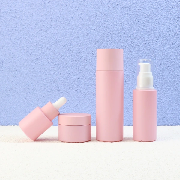 Manufacturers Custom Pink glass Cosmetic 60ML Toner Bottles 