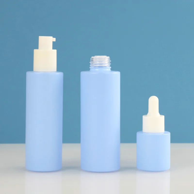 Custom Logo White Black Skin Care Serum Bottle 15ml 30ml 50ml 