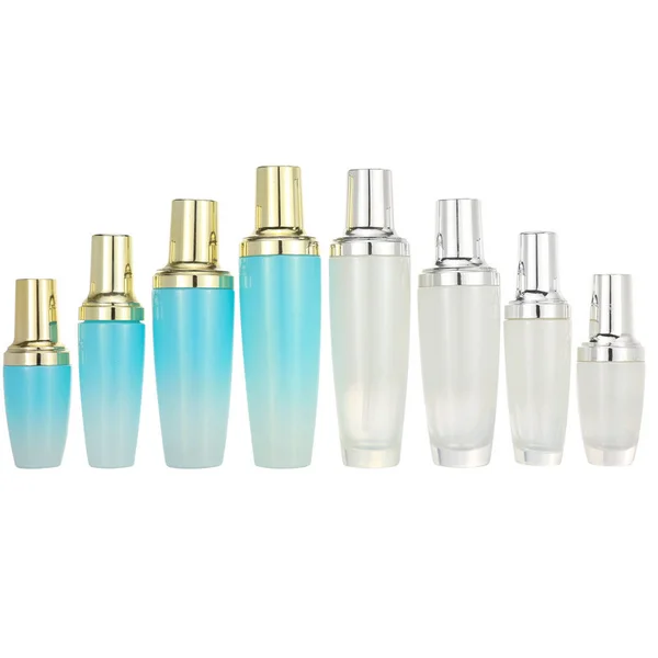 skin care set glass bottle cosmetic products with black dropper