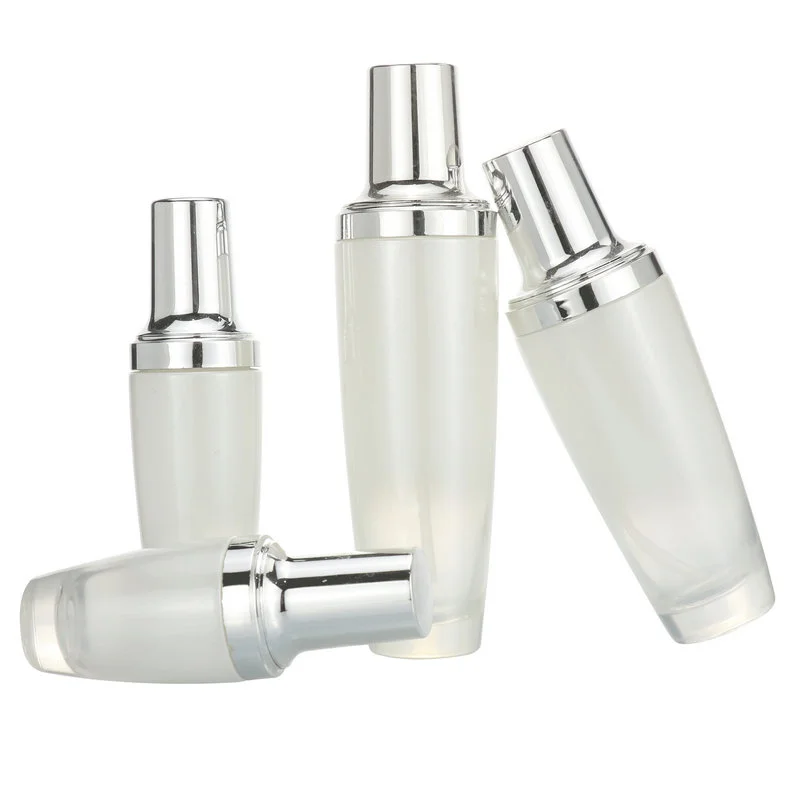 skin care set glass bottle cosmetic products with black dropper