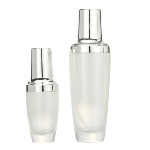 skin care set glass bottle cosmetic products with black dropper