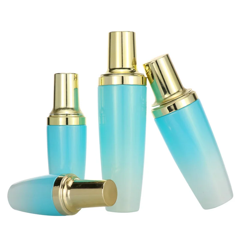 skin care set glass bottle cosmetic products with black dropper