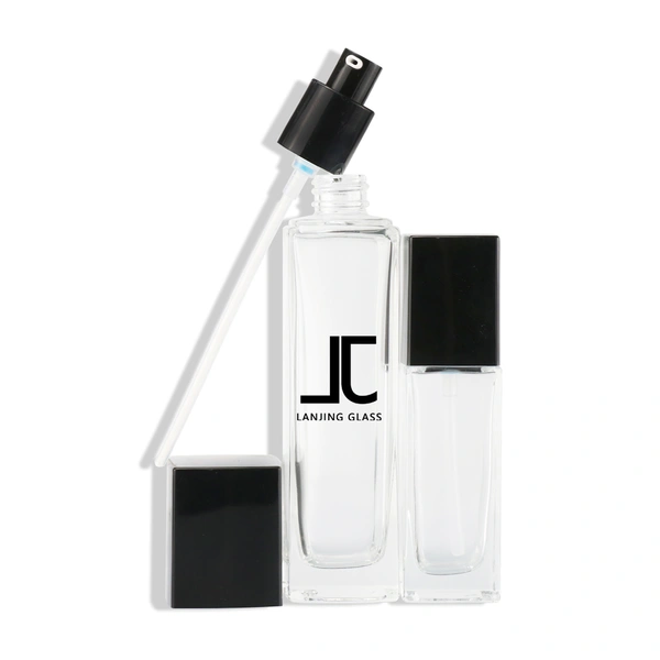 150ml glass cosmetic Lotion Bottle Custom Skincare Container 