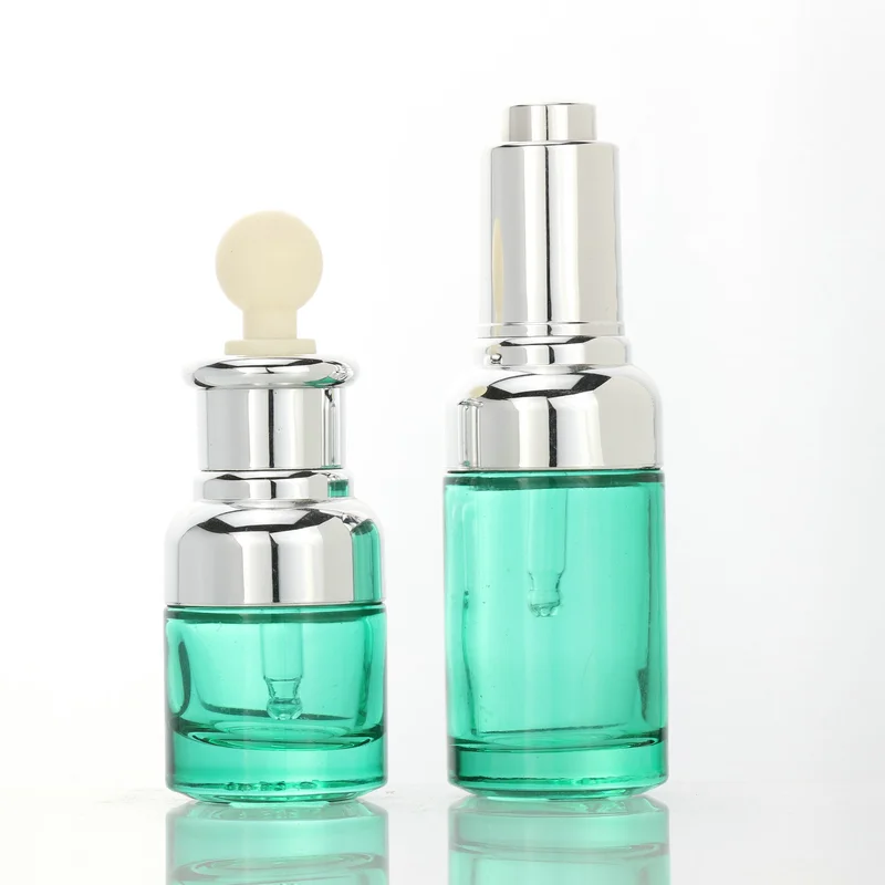 luxury serum bottle 50ml hair oil orange white cosmetic dropper bottle