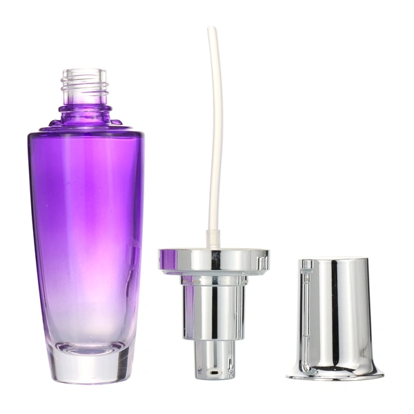 40ml 100ml glass pump bottle and glass jar for cosmetic packaging set