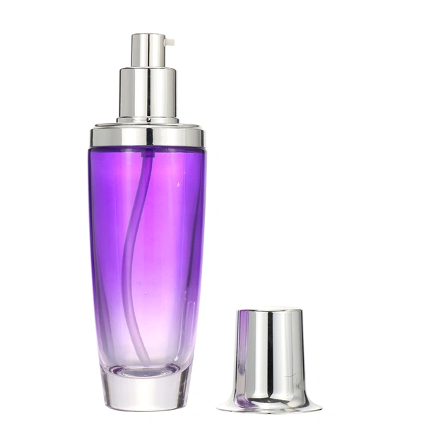 40ml 100ml glass pump bottle and glass jar for cosmetic packaging set