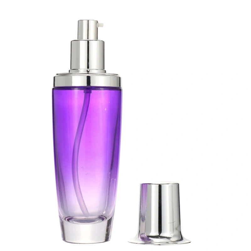 40ml 100ml glass pump bottle and glass jar for cosmetic packaging set