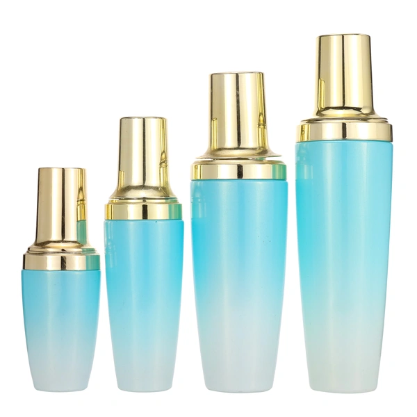 Matte frosted glass perfume bottles amber glass bottle with pump spray